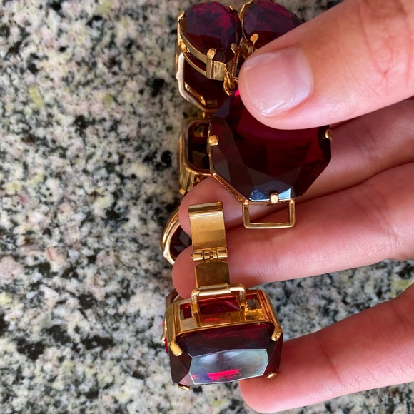 Chunky Red Gem Bracelet - Picture 3 of 5
